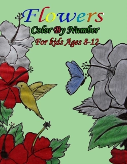 Bertrand.pt - Flowers Color By Number For Kids Ages 8-12
