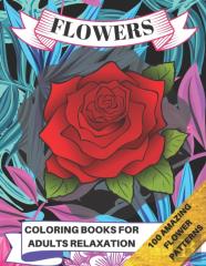 Flowers Coloring Book For Adults Relaxation