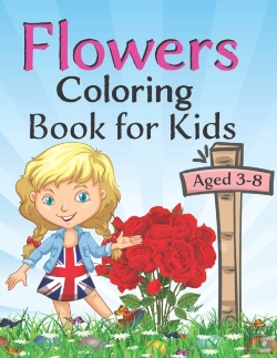 Bertrand.pt - Flowers Coloring Book For Kids Aged 3-8