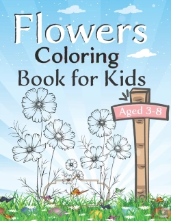 Bertrand.pt - Flowers Coloring Book For Kids Aged 3 -8