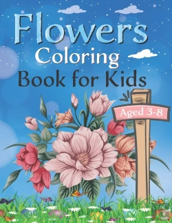 Bertrand.pt - Flowers Coloring Book For Kids Aged 3 -8