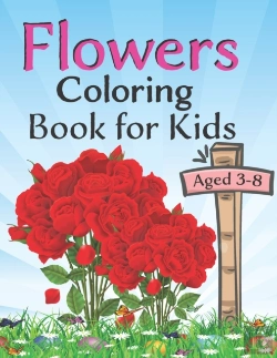 Bertrand.pt - Flowers Coloring Book For Kids Aged 3-8