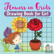 Flowers In Grids Drawing Book For Girl