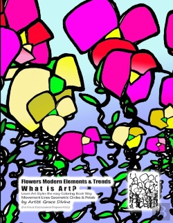 Bertrand.pt - Flowers Modern Elements & Trends What Is Art? Learn Art Styles The Easy Coloring Book Way Movement Lines Geometric Circles & Petals