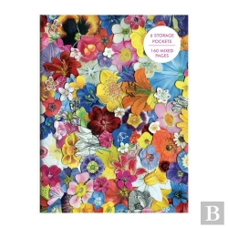Bertrand.pt - Flowers Pvc Multi-Pocket Cover Journal