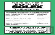 Floyd Clymer'S Book Of The Solex Carburetor