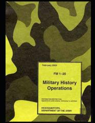 Fm 1-20 Military History Operations