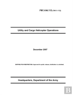 Bertrand.pt - Fm 3-04.113 Utility And Cargo Helicopter Operations