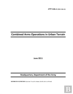 Bertrand.pt - Fm 3-06.11 Combined Arms Operations In Urban Terrain