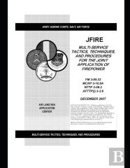 Fm 3-09.32 Multi-Service Tactics, Techniques, And Procedures For The Joint Application Of Firepower