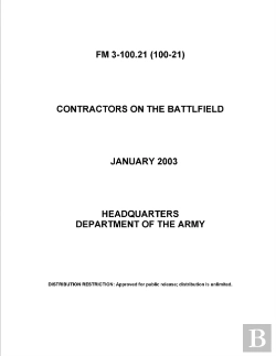 Bertrand.pt - Fm 3-100.21 Contractors On The Battlfield