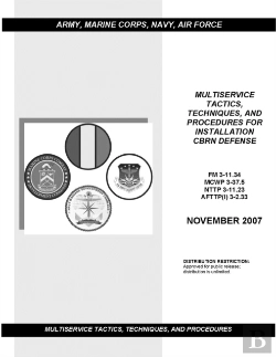 Bertrand.pt - Fm 3-11.34 Multiservice Tactics, Techniques, And Procedures For Installation Cbrn Defense