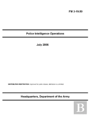 Fm 3-19.50 Police Intelligence Operations