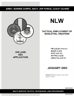 Bertrand.pt - Fm 3-22.40 (Fm 90-40) Tactical Employment Of Nonlethal Weapons