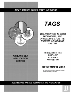 Bertrand.pt - Fm 3-52.2 Multi-Service Tactics, Techniques, And Procedures For The Theater Air-Ground System