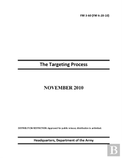 Bertrand.pt - Fm 3-60 The Targeting Process