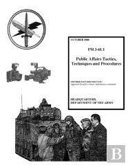 Fm 3-61.1 Public Affairs Tactics, Techniques And Procedures
