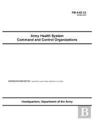 Fm 4-02.12 Army Health System Command And Control Organizations