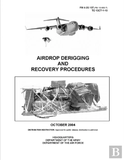 Bertrand.pt - Fm 4-20.107 Airdrop Derigging And Recovery Procedures