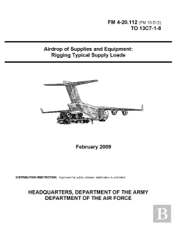 Bertrand.pt - Fm 4-20.112 Airdrop Of Supplies And Equipment