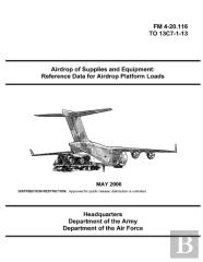 Fm 4-20.116 Airdrop Of Supplies And Equipment