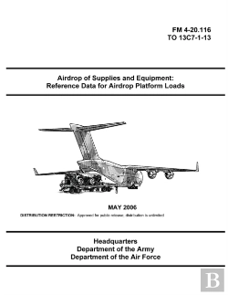 Bertrand.pt - Fm 4-20.116 Airdrop Of Supplies And Equipment