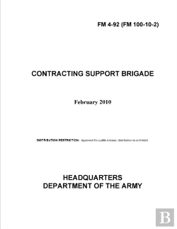 Bertrand.pt - Fm 4-92 Contracting Support Brigade