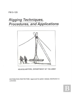 Bertrand.pt - Fm 5-125 Rigging Techniques, Procedures, And Applications