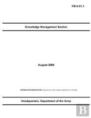 Fm 6-01.1 Knowledge Management Section