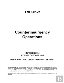 Bertrand.pt - Fmi 3-07.22 Counterinsurgency Operations
