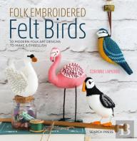 Folk Embroidered Felt Birds