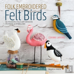 Bertrand.pt - Folk Embroidered Felt Birds