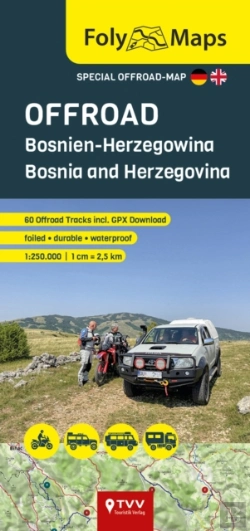 Bertrand.pt - Folymaps Offroad Bosnia And Herzegovina 1:250 000
