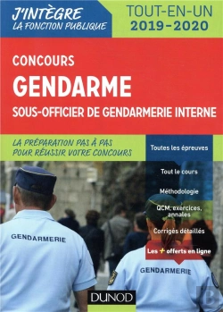 Bertrand.pt - Fonction Publique D'Etat - Concours Gendarme Sous-Officier De Gendarmerie Interne - Tout-En-Un - Con (Édition 2019/2020)