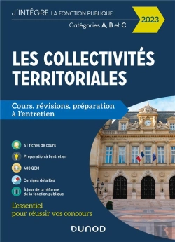 Bertrand.pt - Fonction Publique Territoriale : Les Collectivites Territoriales ; Catégories A, B Et C (Édition 2023)