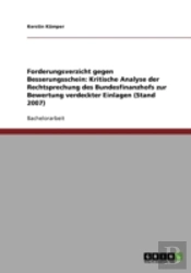 Forderungsverzicht Gegen Besserungsschein