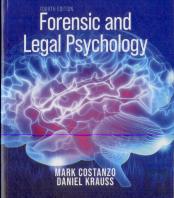 Forensic And Legal Psychology