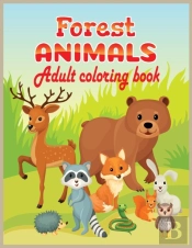 Forest Animals Adult Coloring Book