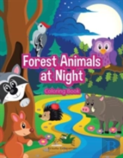 Forest Animals At Night Coloring Book