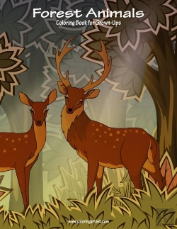 Bertrand.pt - Forest Animals Coloring Book For Grown-U