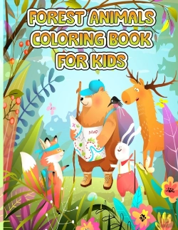 Bertrand.pt - Forest Animals Coloring Book For Kids: A