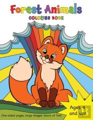 Forest Animals Coloring Book For Kids Ages 4-8!