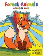 Forest Animals Coloring Book For Kids Ages 4-8!