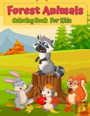 Forest Wildlife Animals Coloring Book Fo