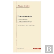 Forme Et Contenu ; Une Introduction A La Pensee Philosophique