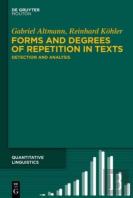 Forms And Degrees Of Repetition In Texts