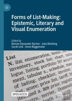 Bertrand.pt - Forms Of List-Making: Epistemic, Literary, And Visual Enumeration