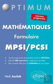 Formulaire Mathématiques Mpsi-Pcsi