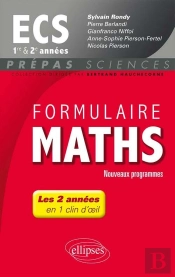 Formulaire Maths Ecs 1re Et 2e Annees Nouveaux Programmes 2013-2014