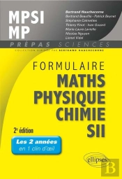 Formulaire Maths Physique Chimie Sii Mpsi Mp 2eme Edition
